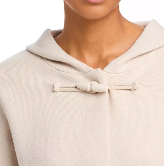 Sioni XL Cream Hooded Toggle Sweater Jacket - Picture 13 of 14